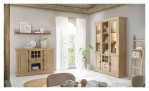 Wandpaneel Cabrera in Gold Harbour Oak mit Ablageboden, Ansicht im Milieu