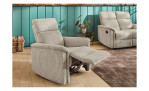 Sessel Jana im Stoff Cord Light Greige, Millieubild, Ansicht in Relaxposition