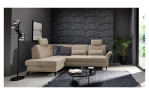 Komfort-Ecksofa Westminster, in der Farbausführung Taupe in einem Raum stehend