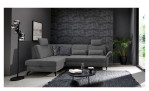Basis-Ecksofa Westminister in der Farbe Anthrazit in einem Raum stehend
