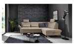 Basis-Ecksofa Westminister in der Farbe Tauep in einem Raum stehend