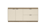 Sideboard self Jana in der Farbe sandgrau, Frontansicht