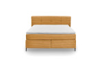 Boxspringbett set one Fairfield in der Farbe gelb, Frontansicht