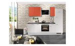 Pino Küche, PN 310/ 80, Keramik Red/ Weiß