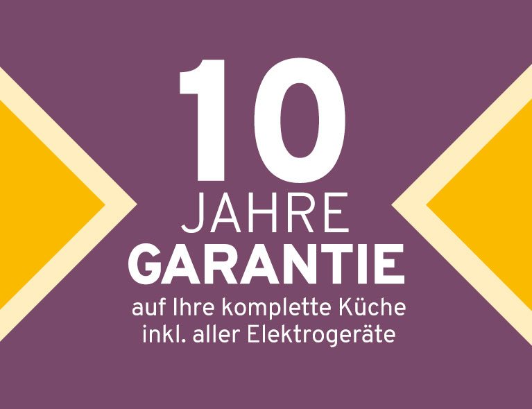 Banner 10 Jahre Küchen-Garantie